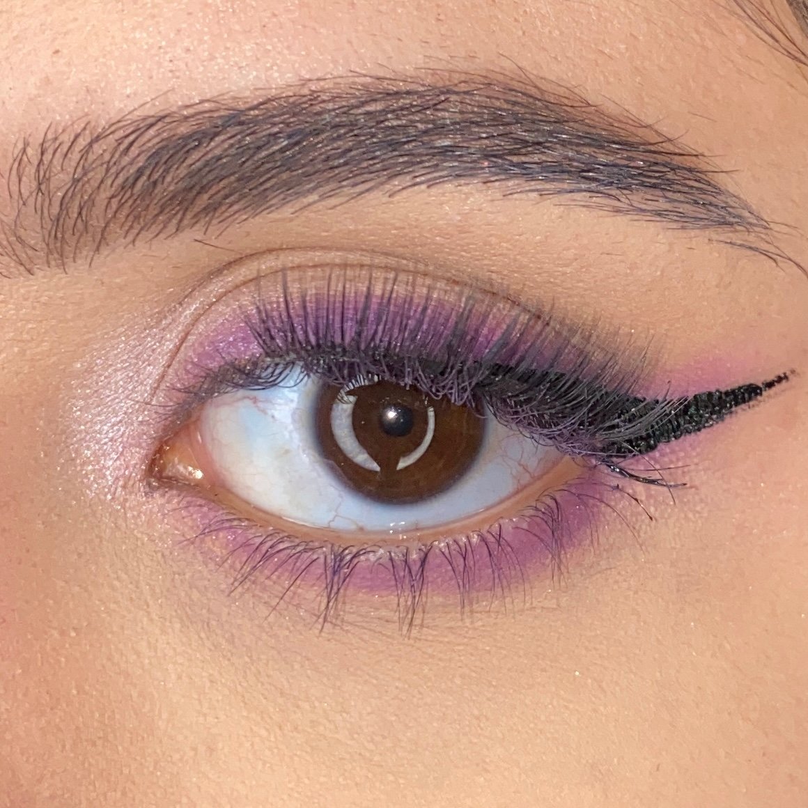 Black and Purple Eyeshadow Look