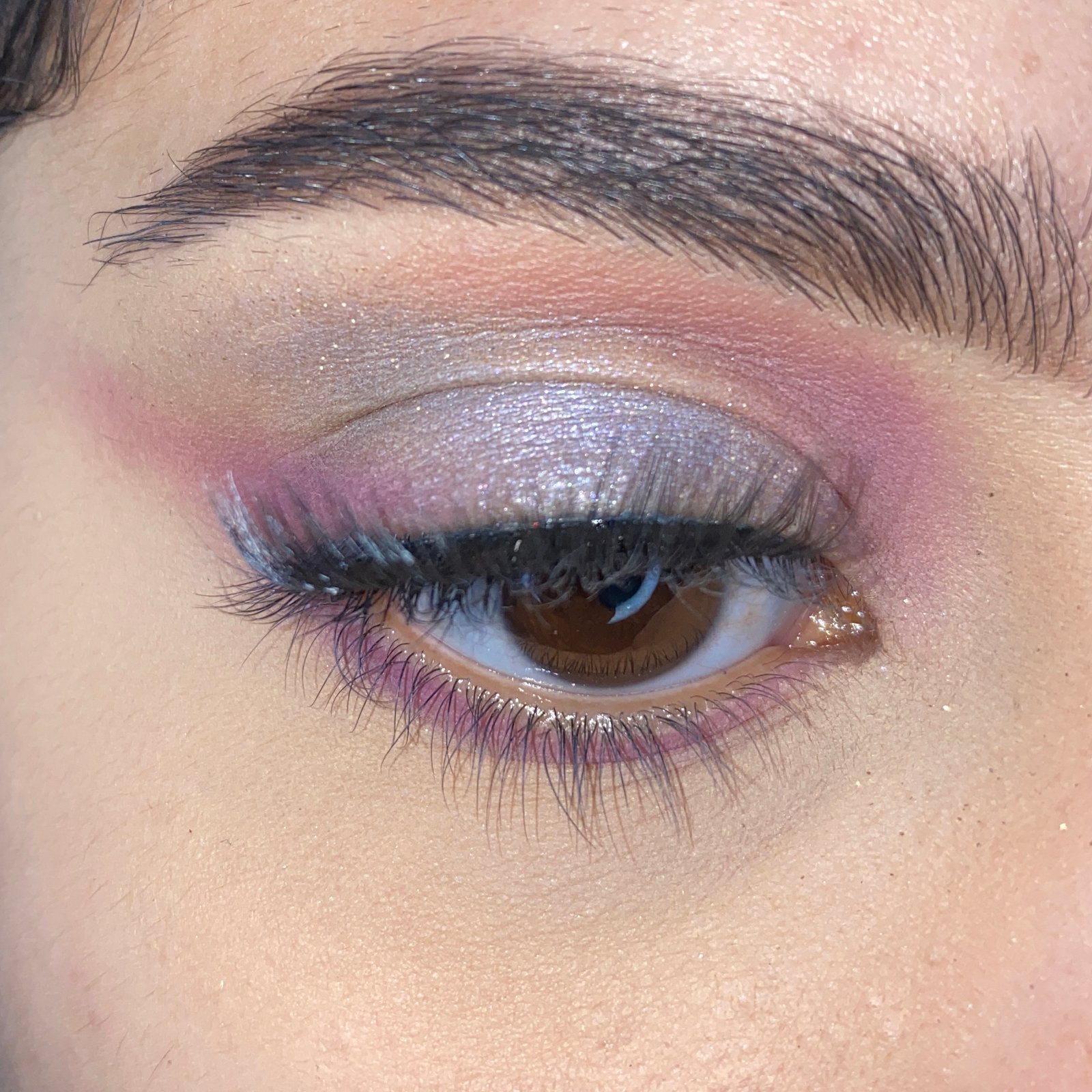 Glitter Purple Eyeshadow Look
